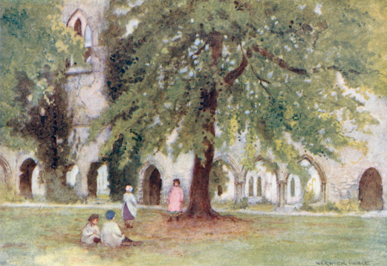 Netley Abbey: (színes litográfia) alkotó: Warwick (after) Goble