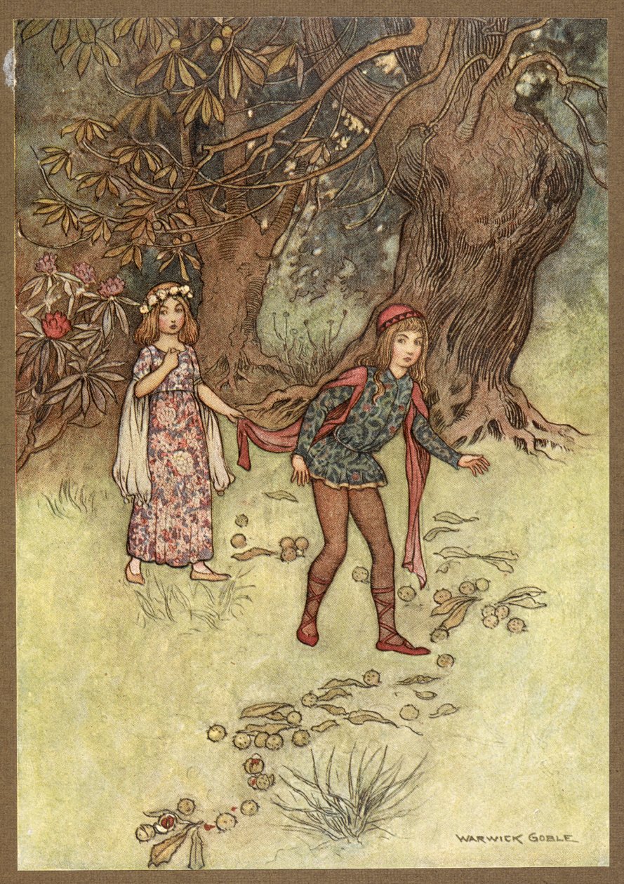Nennillo és Nennella az erdőben, Nennillo és Nennella. alkotó: Warwick Goble