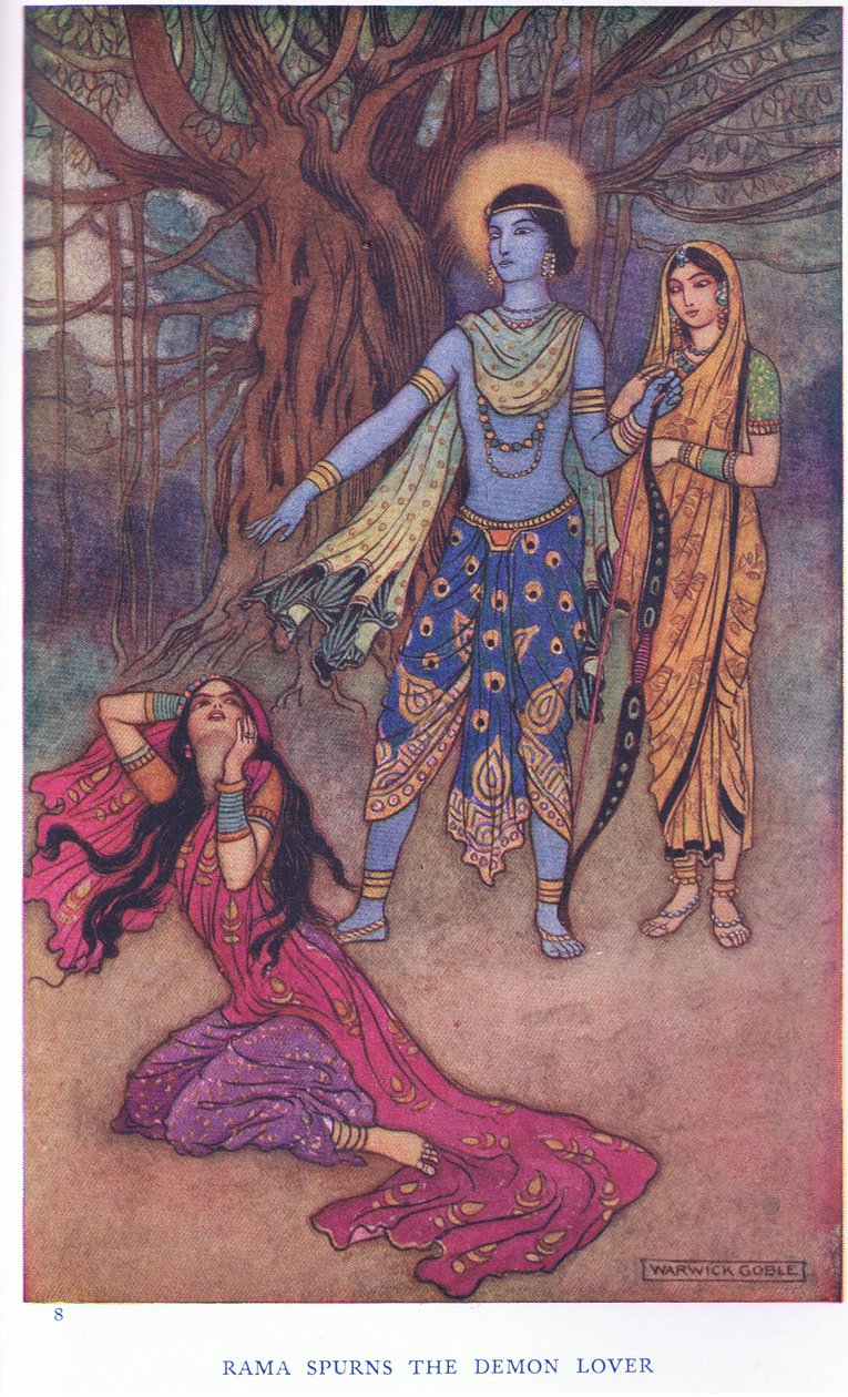 Rama elveti a démonszeretőt (színes litho) alkotó: Warwick Goble