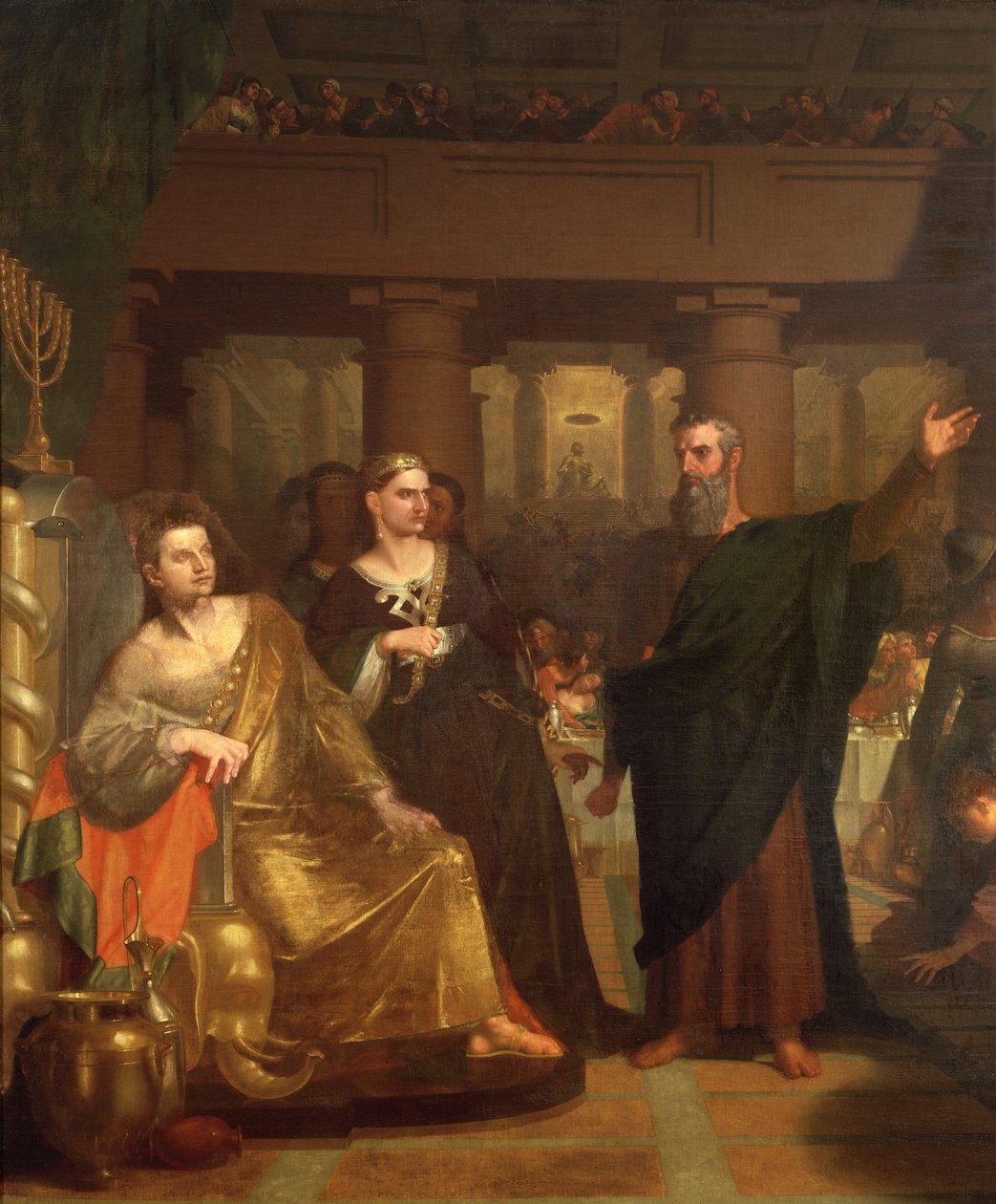 Belsazár lakomája, 1817-43 (363406. részlet) alkotó: Washington Allston