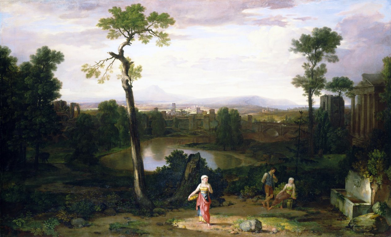 Olasz táj alkotó: Washington Allston