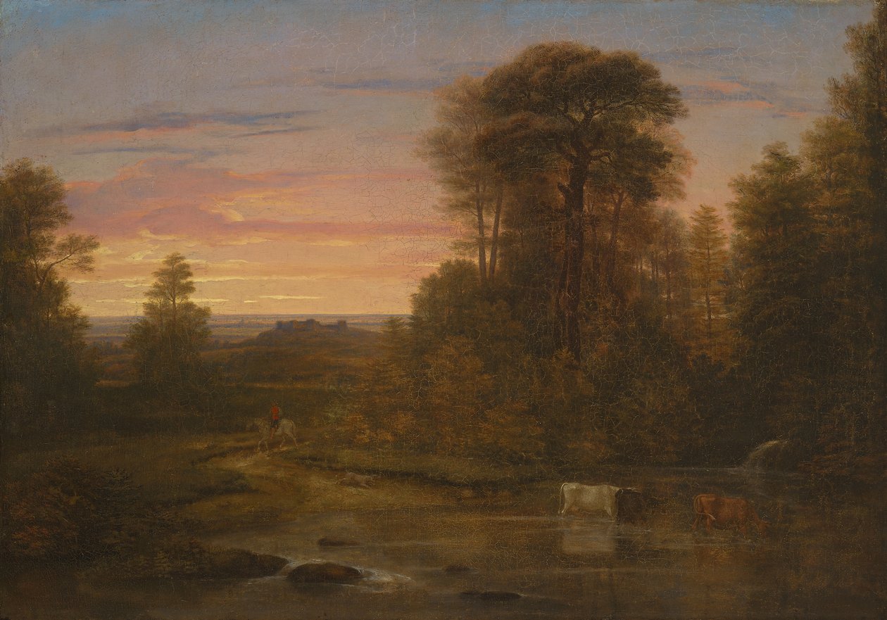 Táj naplemente után, 1819 körül (olaj, vászon) alkotó: Washington Allston
