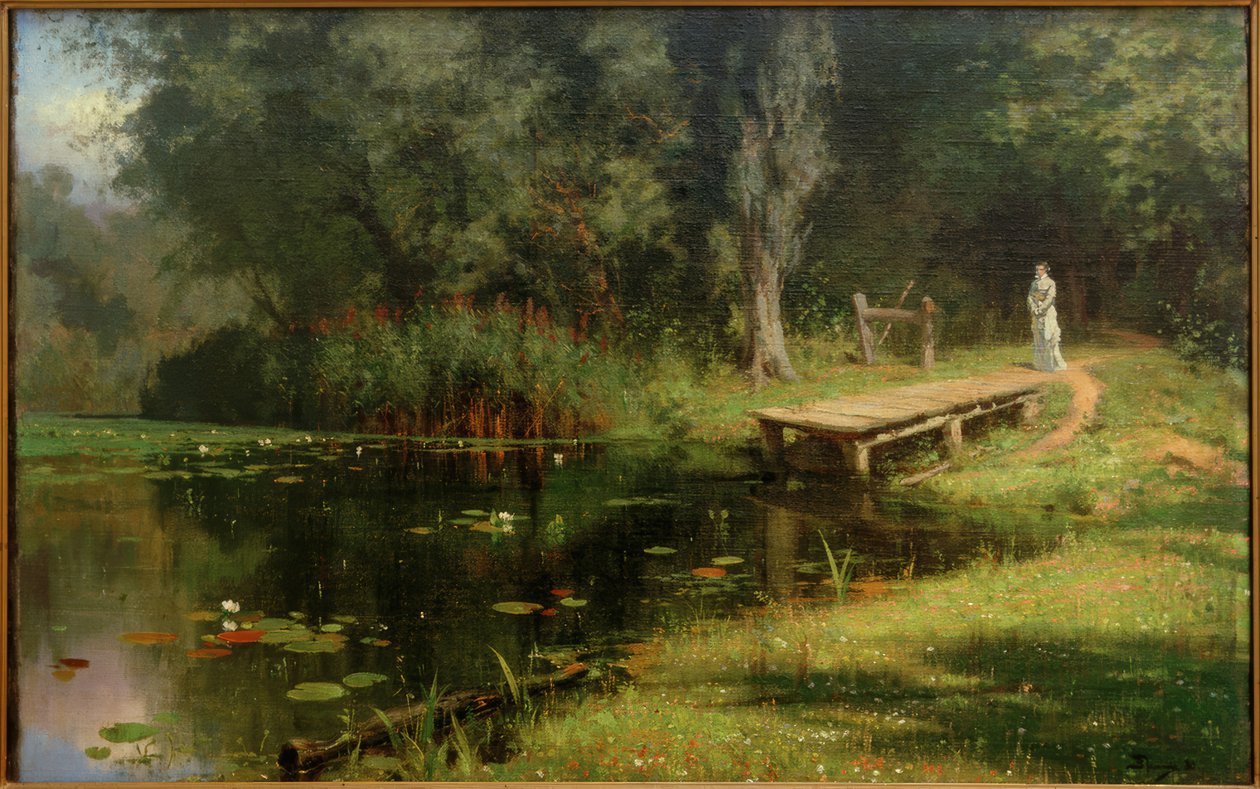 Benőtt tó alkotó: Vasilij Dmitrievich Polenov