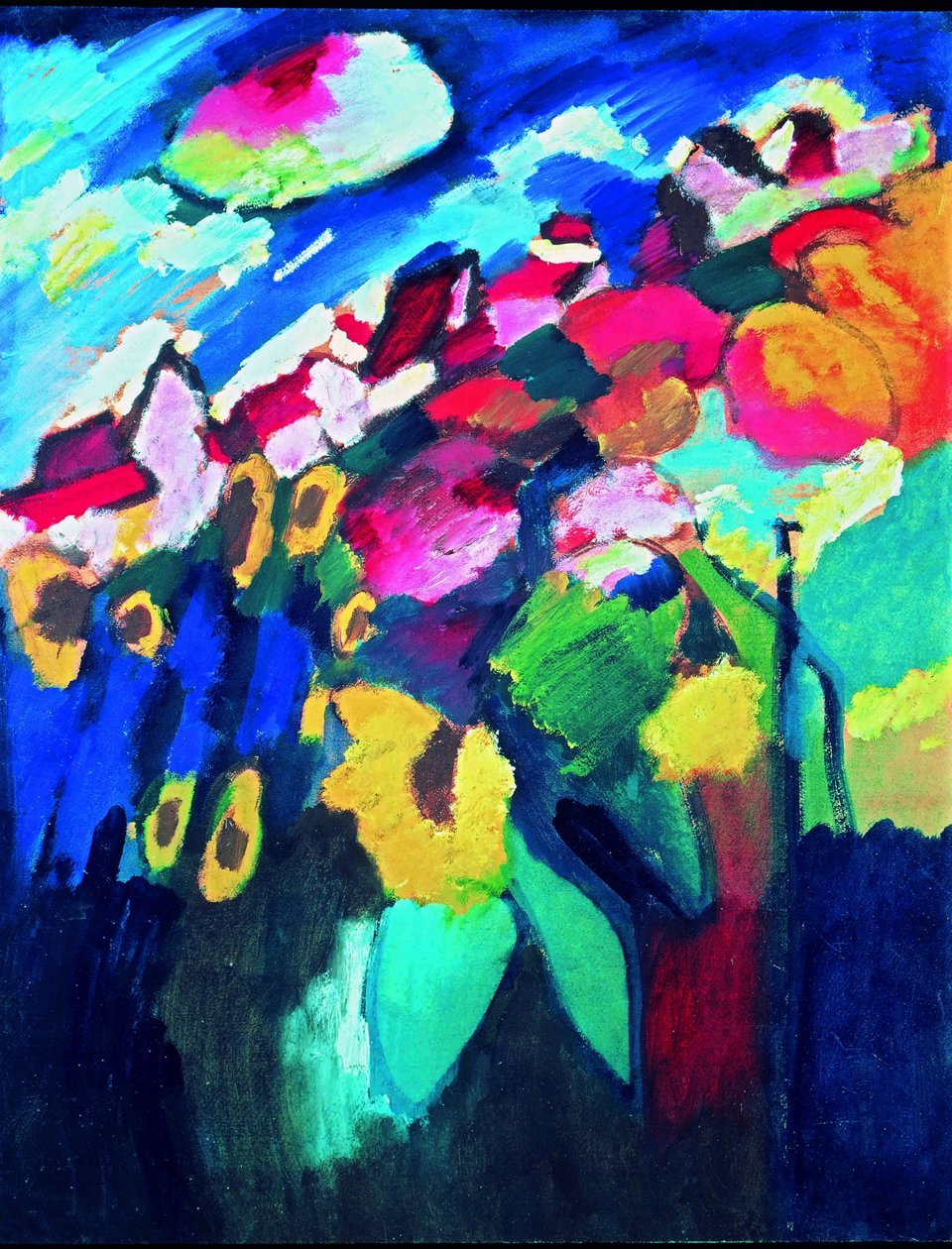 Murnau kert II alkotó: Wassily Kandinsky