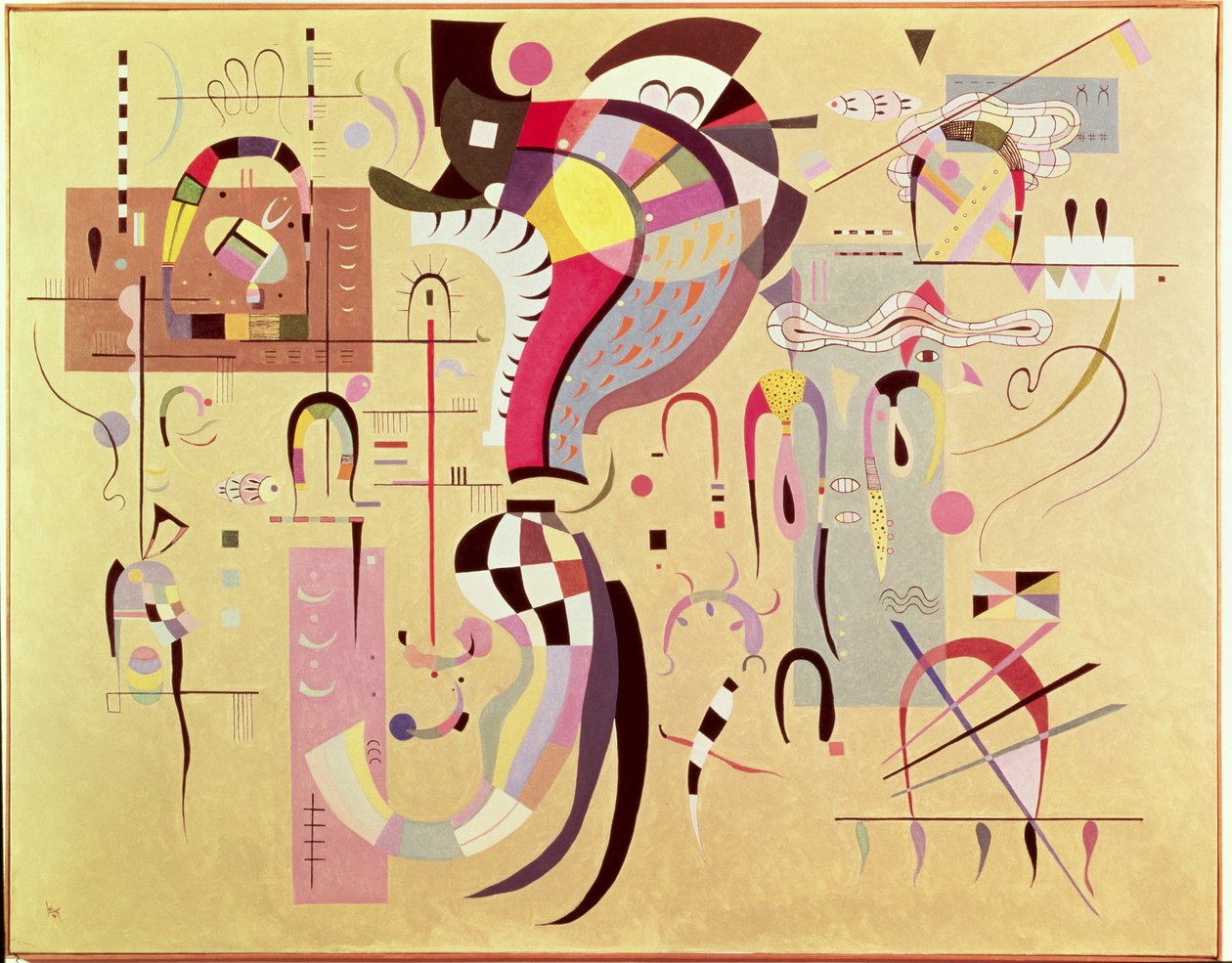 Kíséret Központ, 1937 alkotó: Wassily Kandinsky