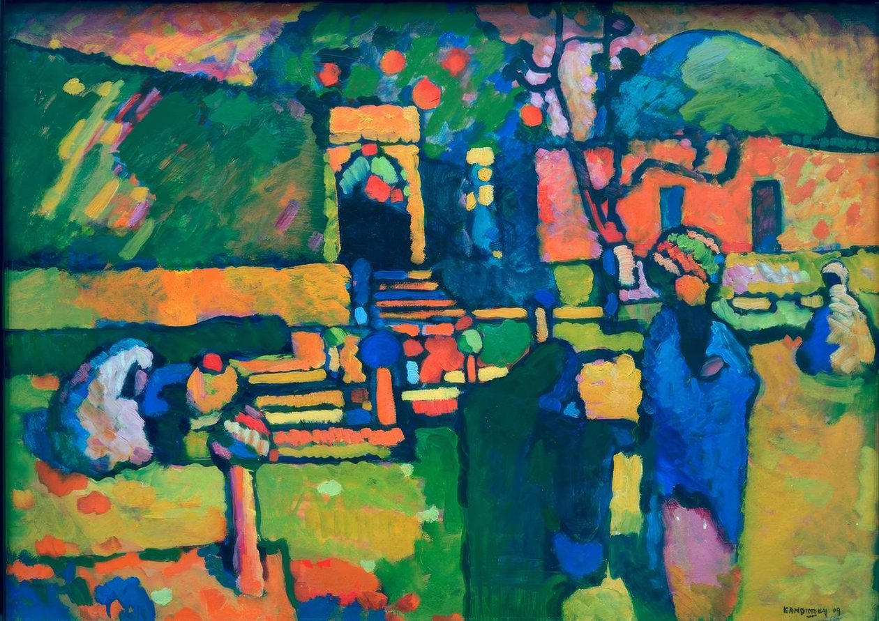 Arab temető alkotó: Wassily Kandinsky