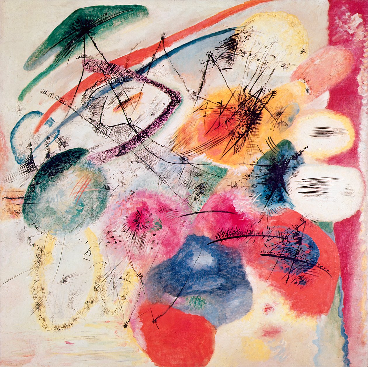 Fekete vonalak, 1913. december alkotó: Wassily Kandinsky