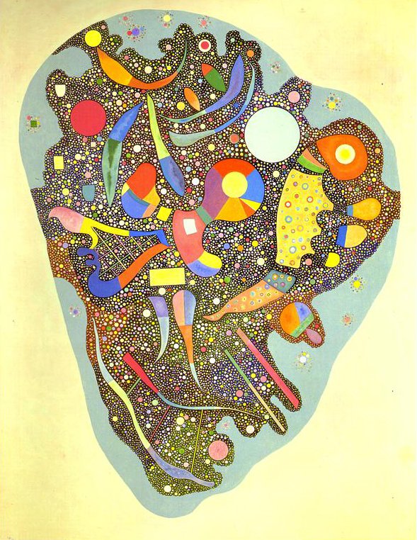 Színes együttes alkotó: Wassily Kandinsky