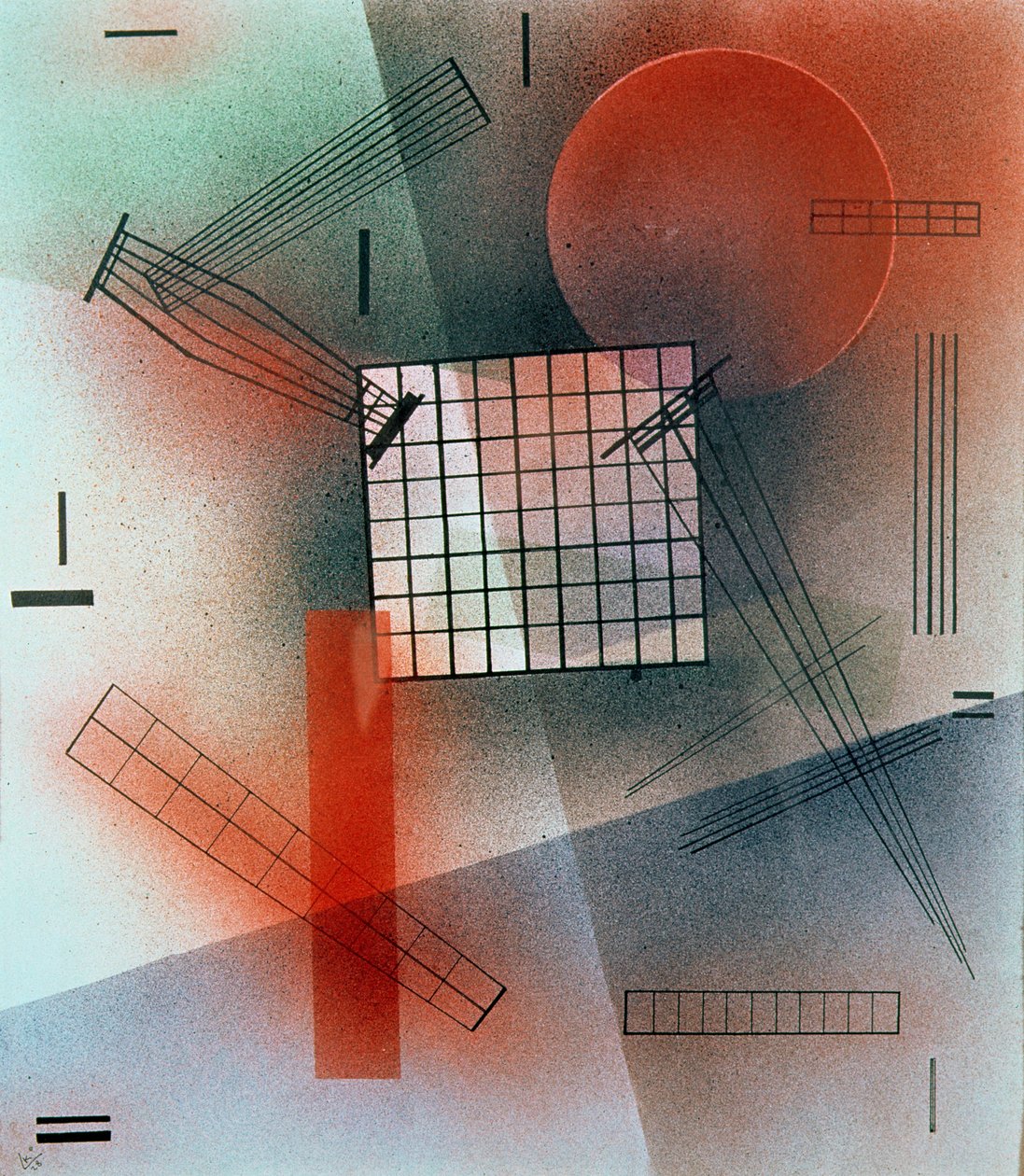 Összeállítás, 1928 alkotó: Wassily Kandinsky