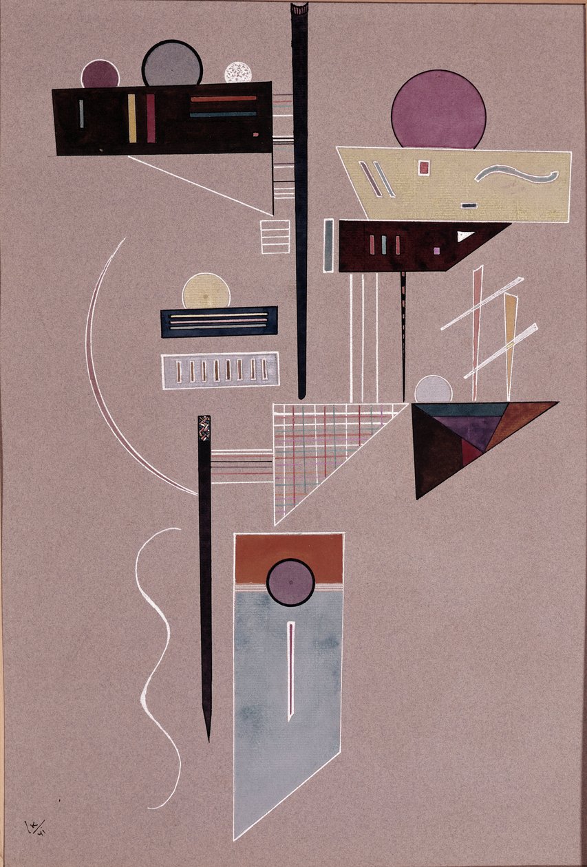 Vaszilij Kandinszkij kompozíciós festménye alkotó: Wassily Kandinsky