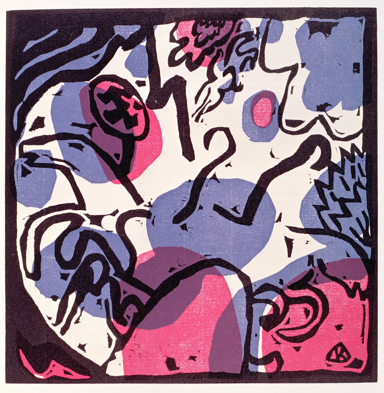 Kompozíció, a „Der Blaue Reiter”-ből, 1911 alkotó: Wassily Kandinsky