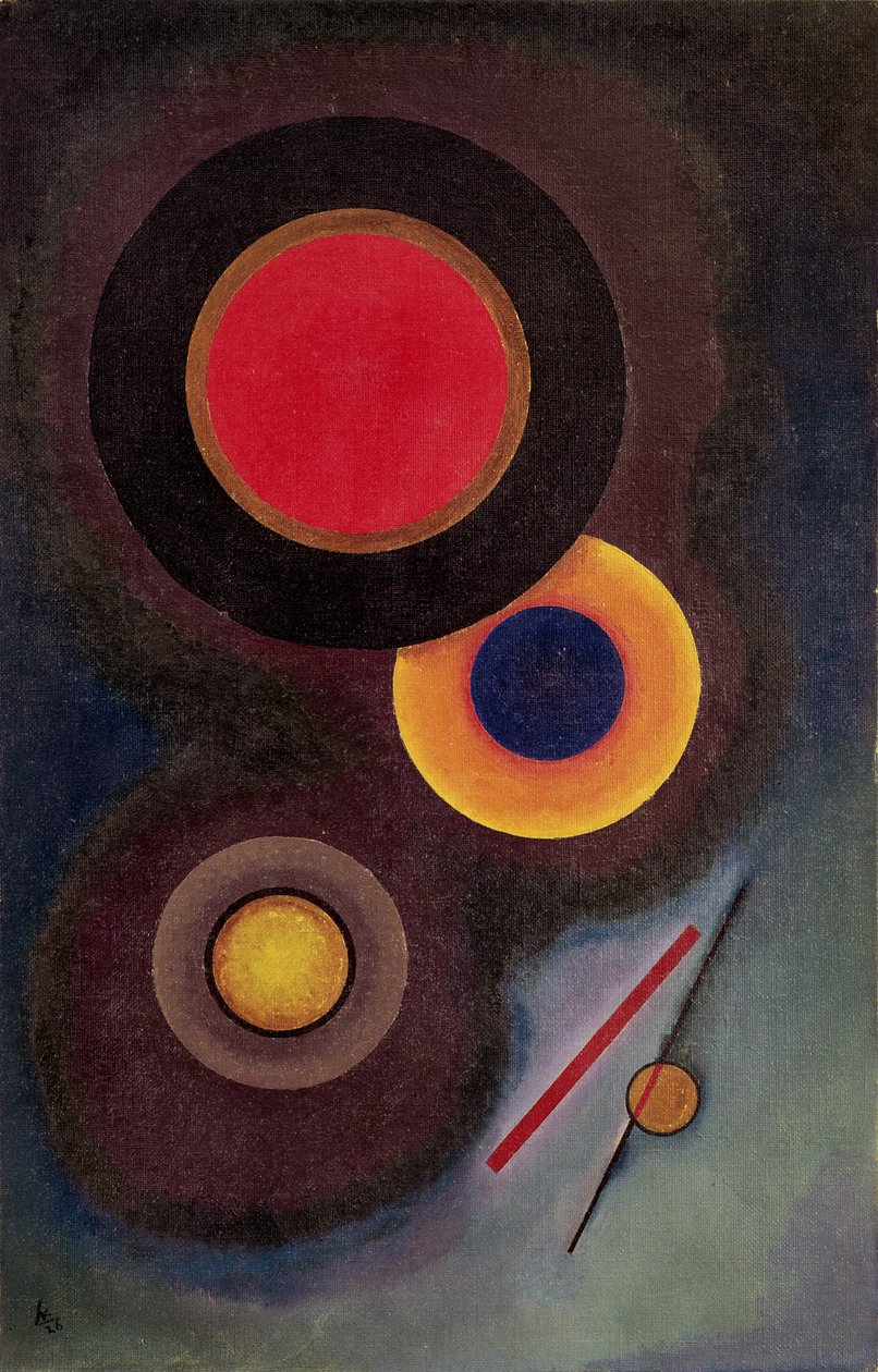 Kompozíció körökkel és vonalakkal, 1926 alkotó: Wassily Kandinsky