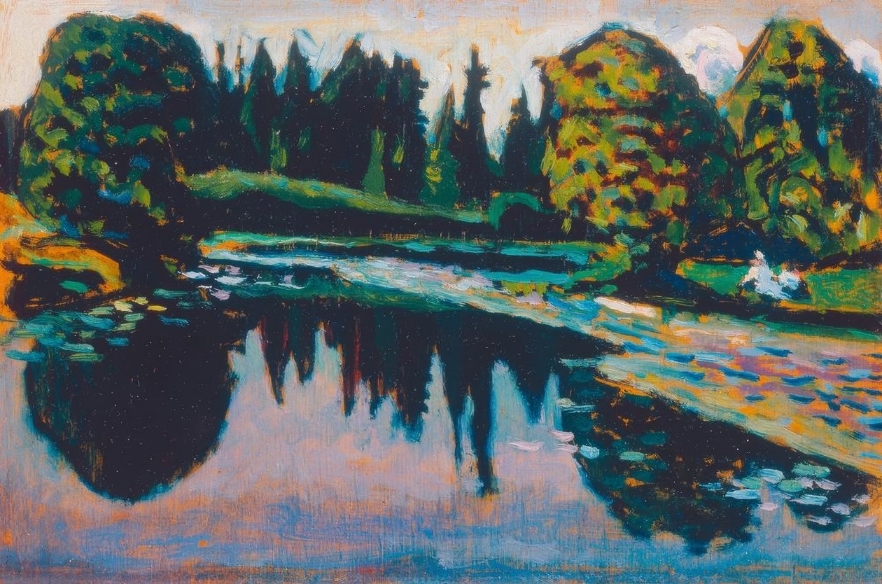 Nyáron a folyó alkotó: Wassily Kandinsky