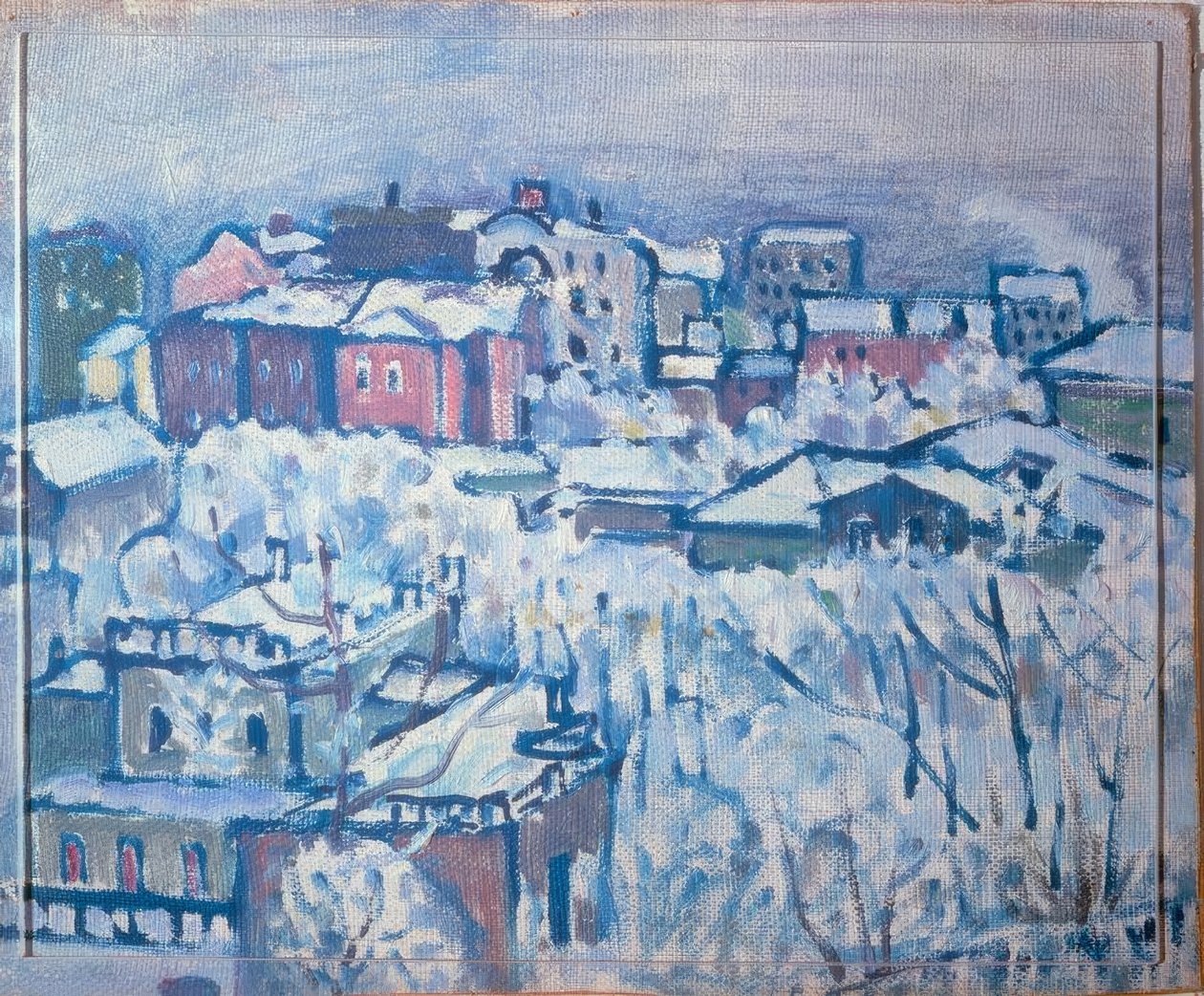 Smolenski Boulevard (téli nap) alkotó: Wassily Kandinsky