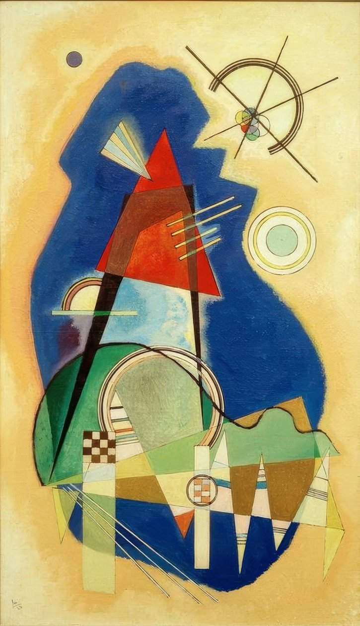Diszkrét kék alkotó: Wassily Kandinsky