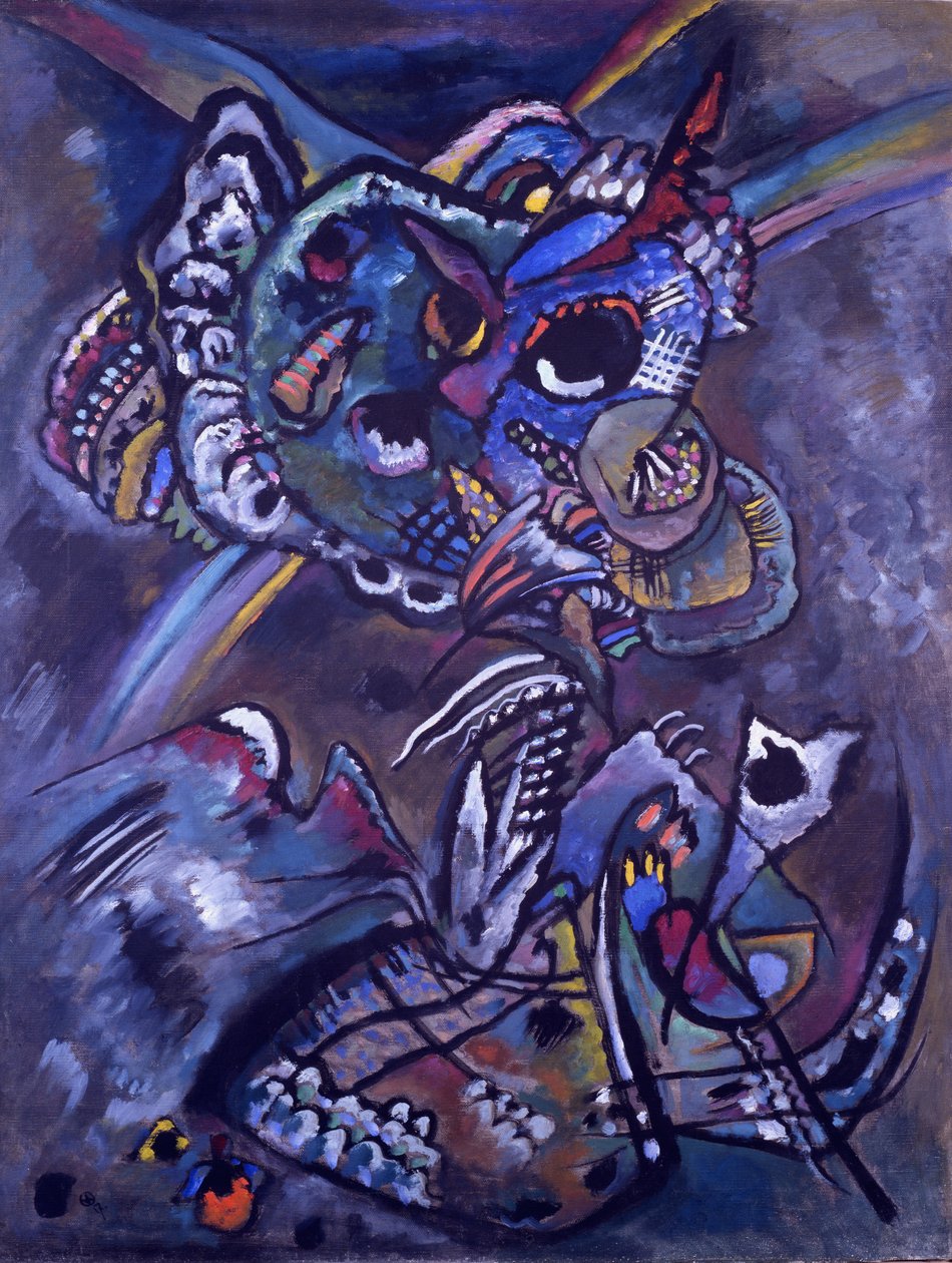 Alkonyat, 1917 alkotó: Wassily Kandinsky