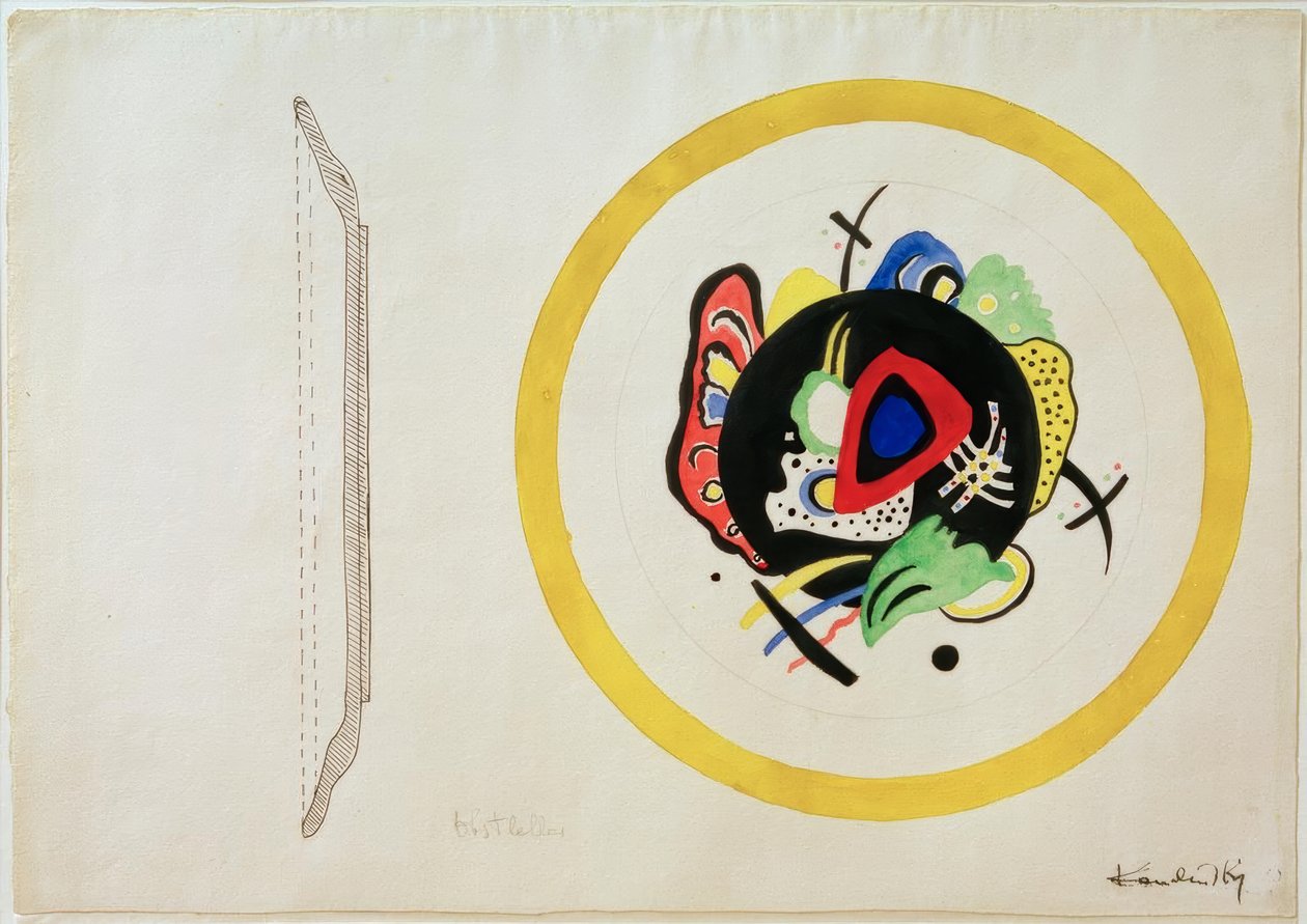 Tervezés gyümölcstálhoz alkotó: Wassily Kandinsky