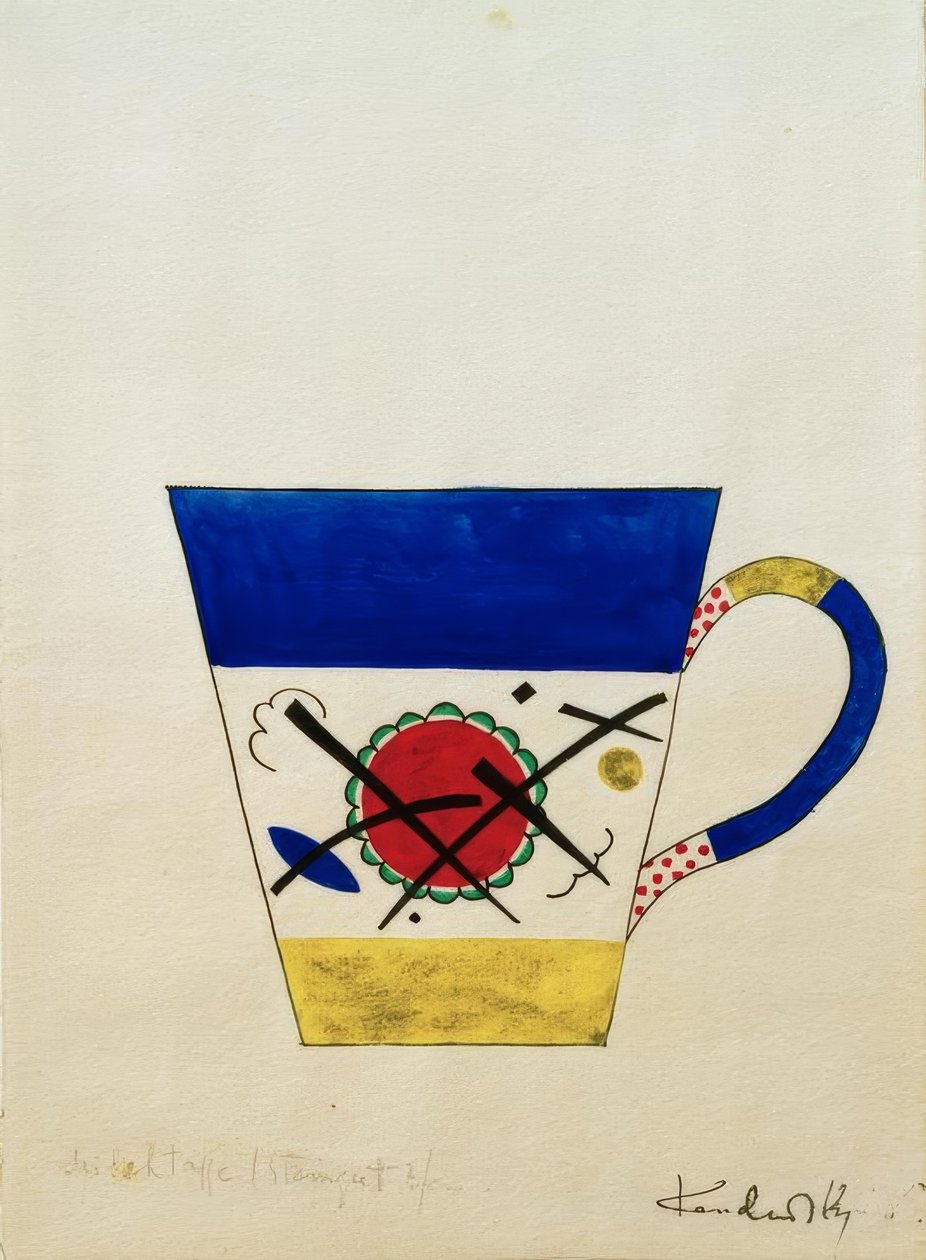 Tejespohár dizájnja alkotó: Wassily Kandinsky