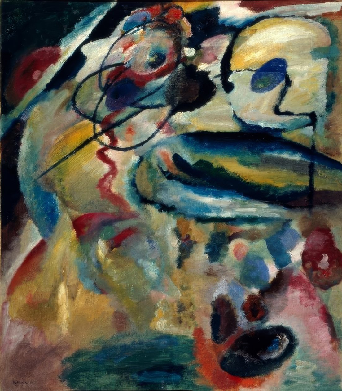 Az első nem objektív kép körrel alkotó: Wassily Kandinsky