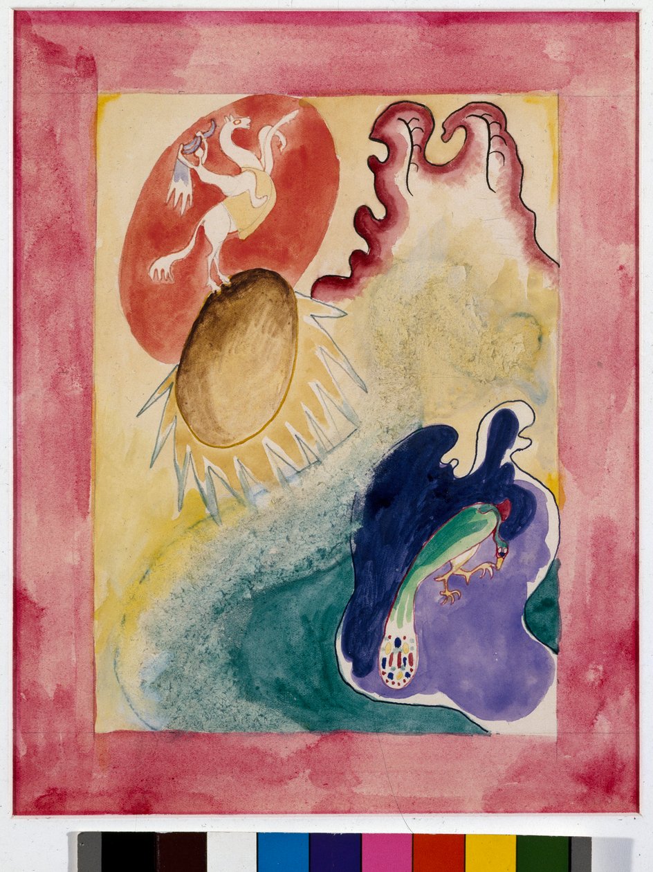 Expresszionizmus: borítóprojekt „A kék lovas” almanachjához alkotó: Wassily Kandinsky