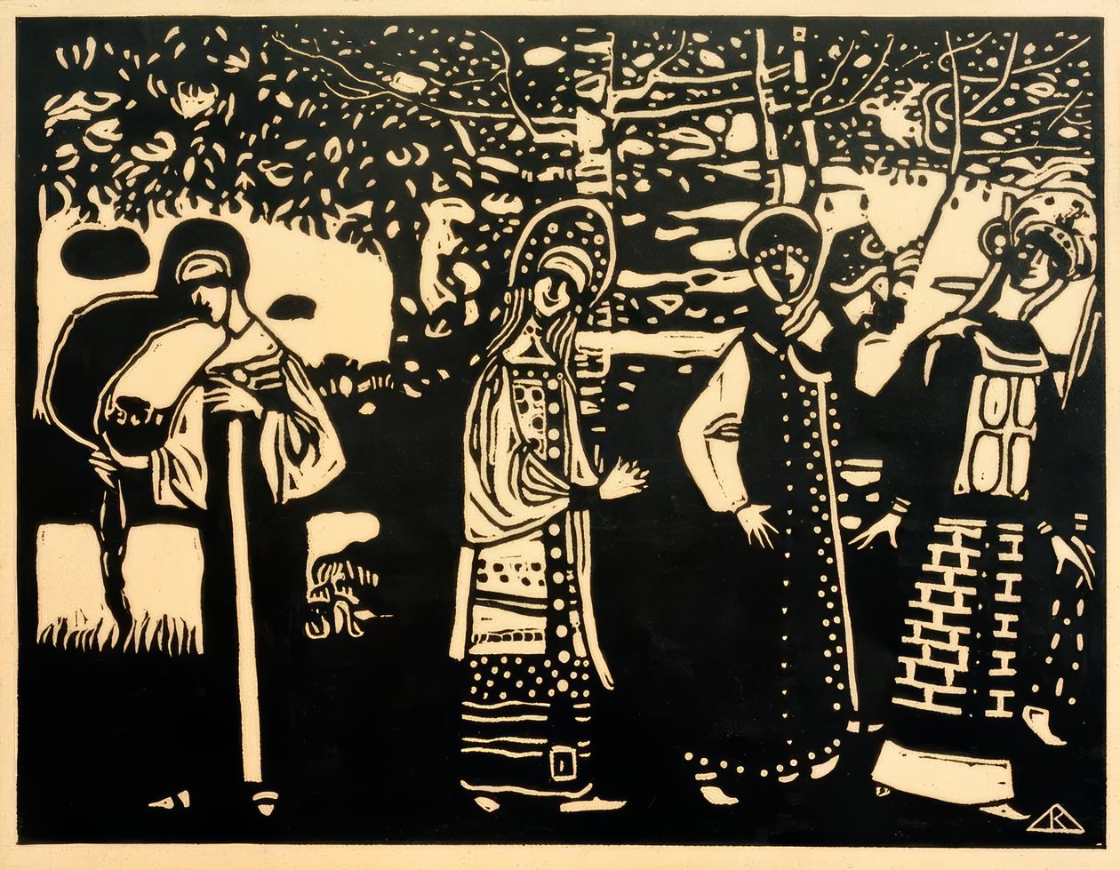 Nők az erdőben alkotó: Wassily Kandinsky