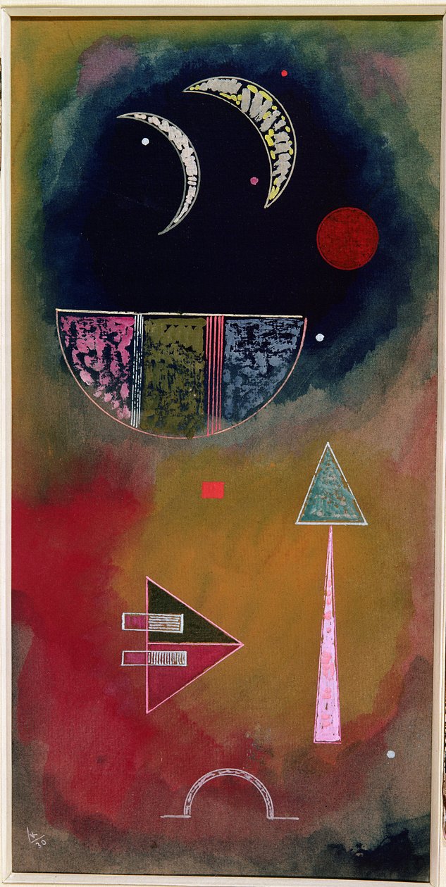 Fényből sötétbe, 1930 (gouache és wc) alkotó: Wassily Kandinsky