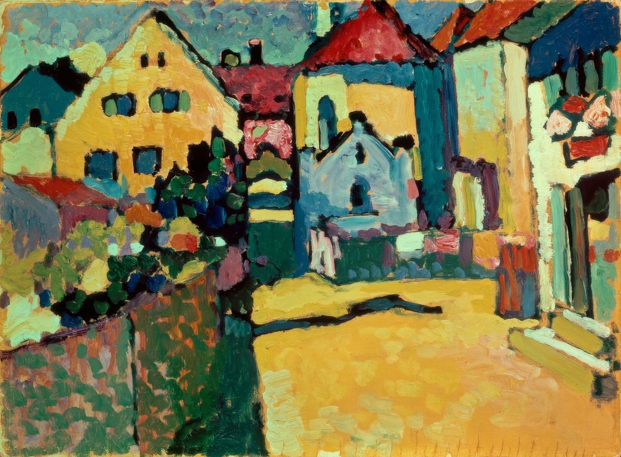 Grüngasse in Murnau (Murnau - Grüngasse) alkotó: Wassily Kandinsky