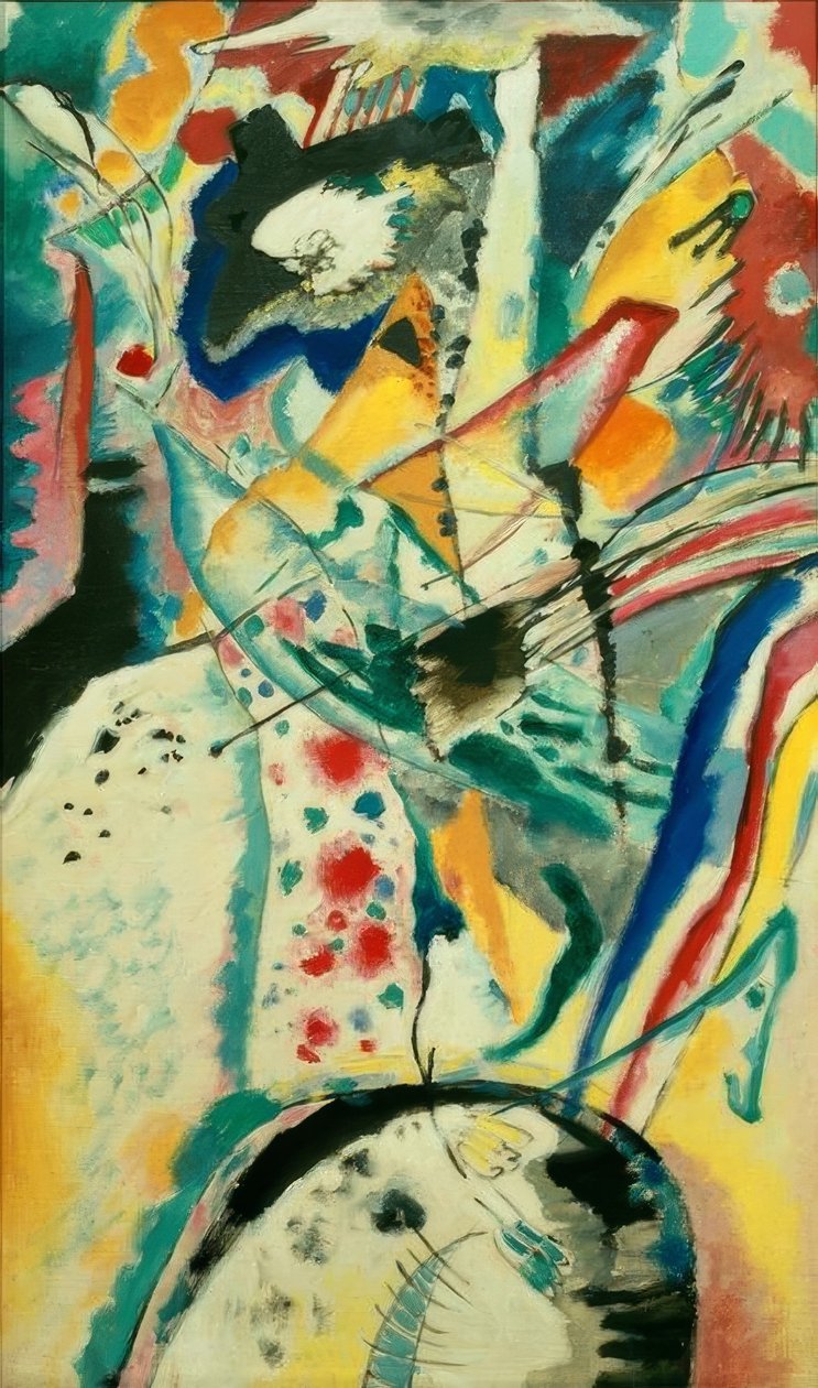 Nagy tanulmány Edwin R. Campbell falfestményéhez, 3. sz alkotó: Wassily Kandinsky