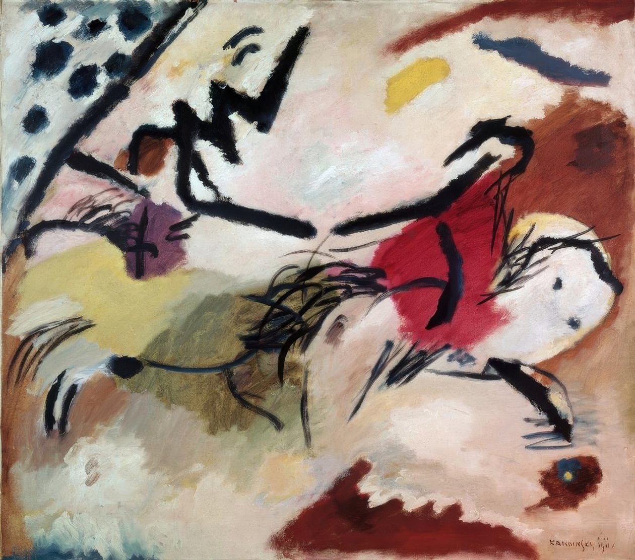 Improvizáció 20 (lovak) alkotó: Wassily Kandinsky
