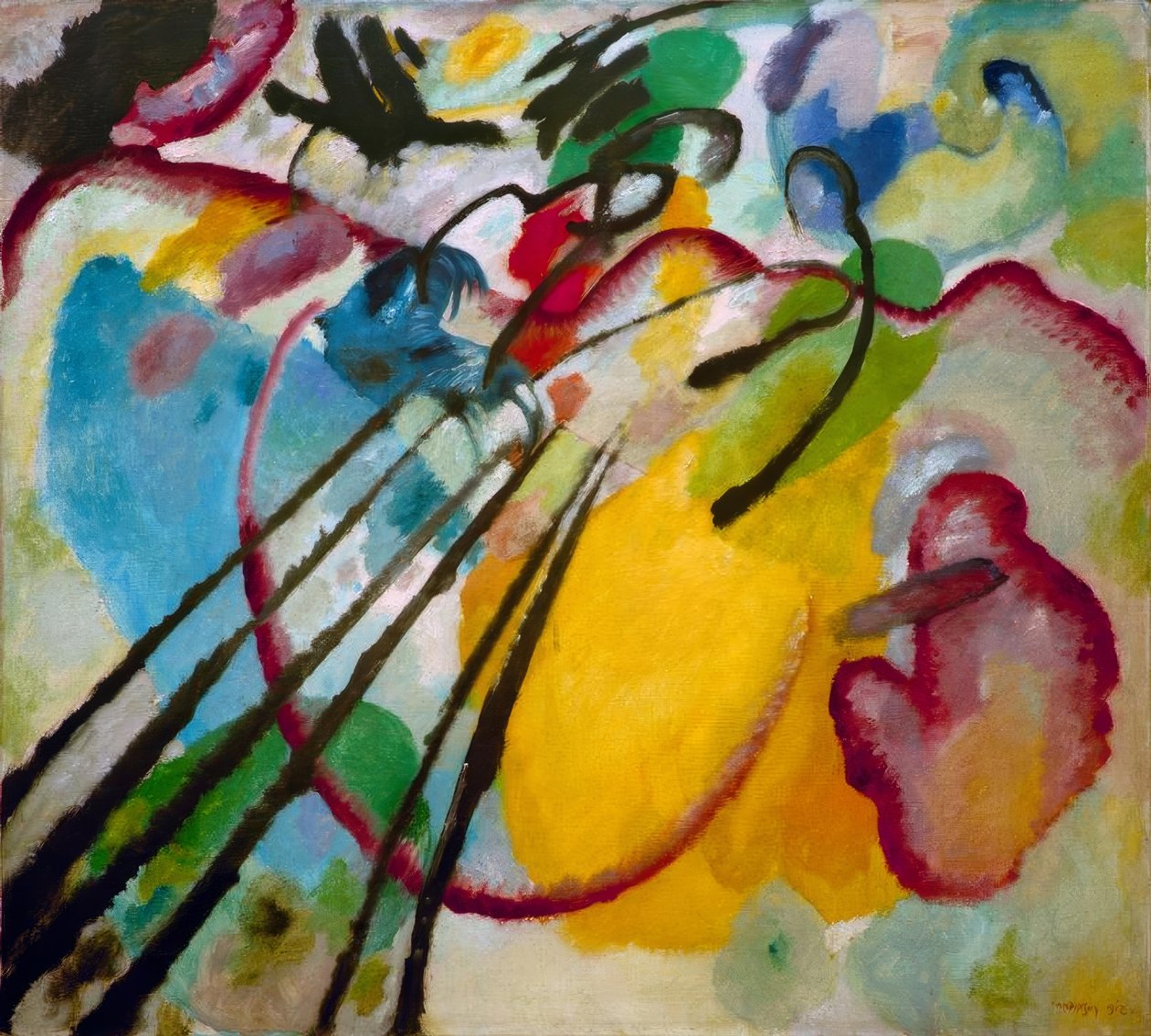 Improvizáció 26 (evezés) alkotó: Wassily Kandinsky