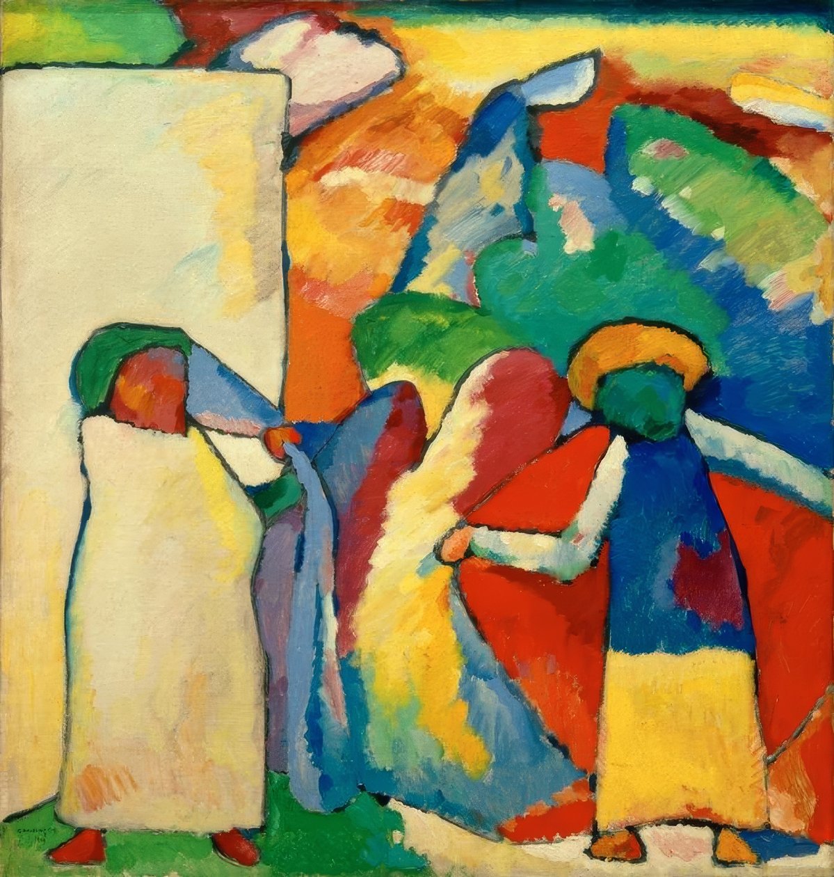 Improvizáció 6 (afrikai) alkotó: Wassily Kandinsky