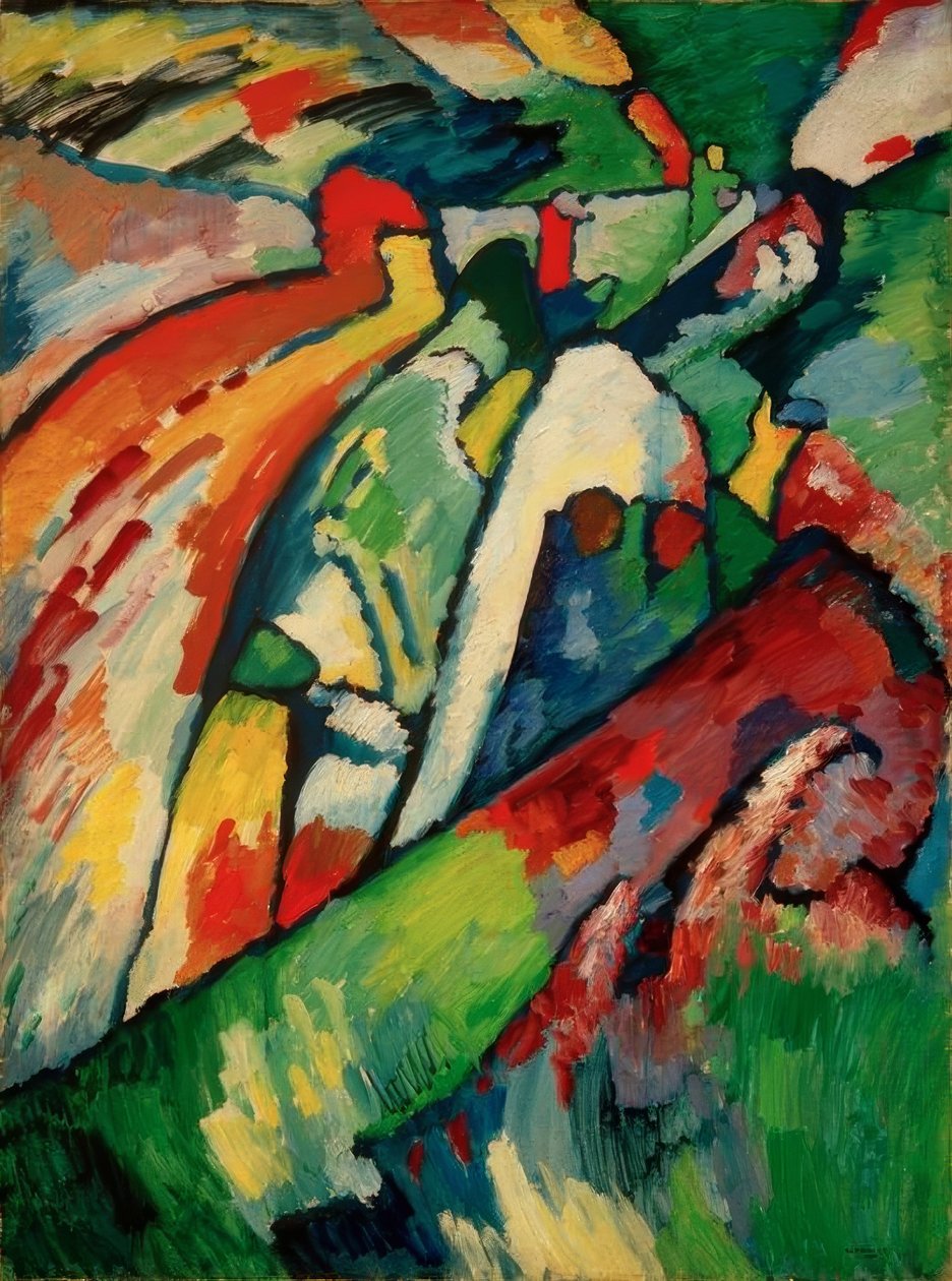 Improvizáció 7 (vihar) alkotó: Wassily Kandinsky