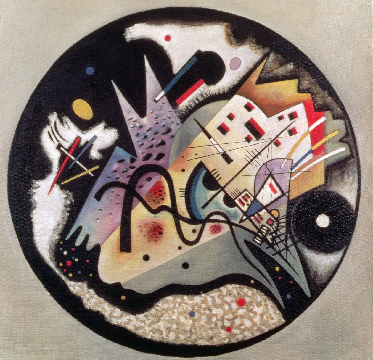 A Fekete Körben, 1923 alkotó: Wassily Kandinsky