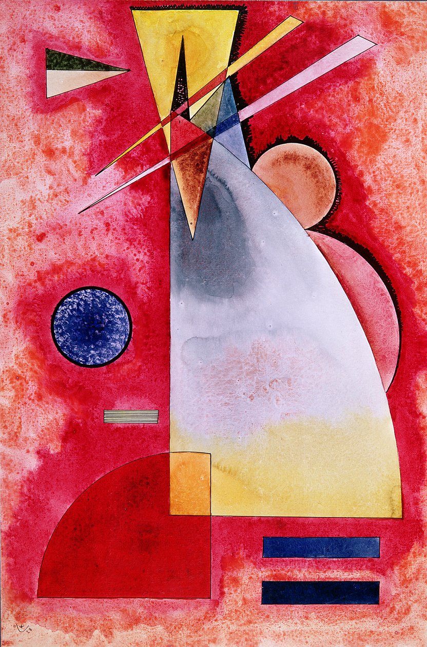 Összekeveredés, 1928 (gouache és WC) alkotó: Wassily Kandinsky