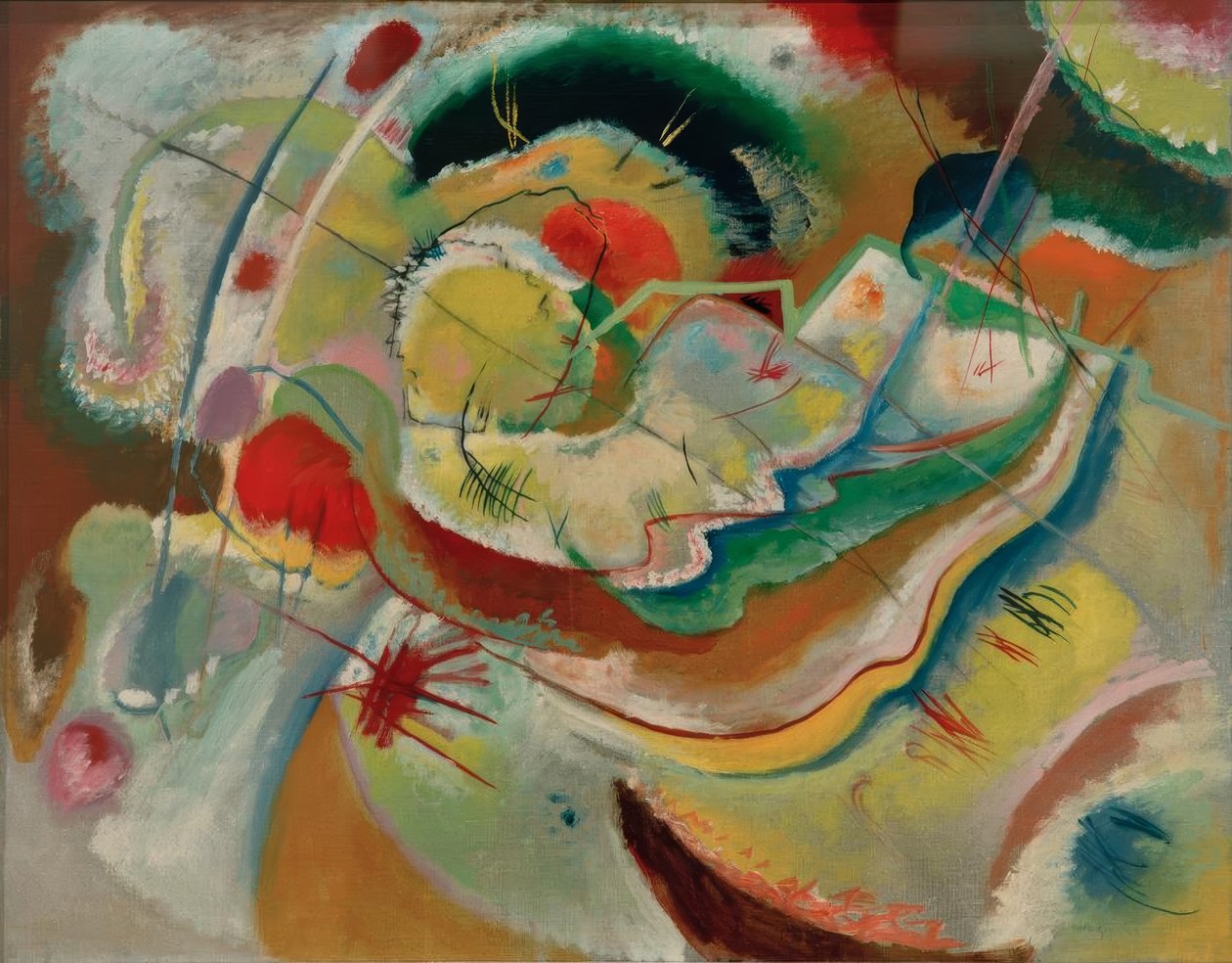Kis kép sárgával alkotó: Wassily Kandinsky