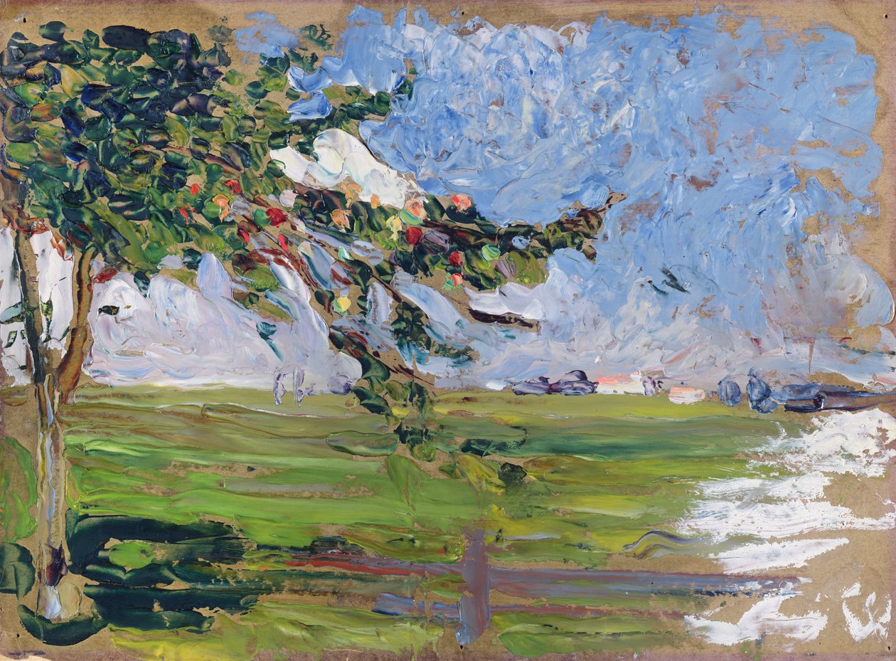 Táj almafával, 1906 alkotó: Wassily Kandinsky