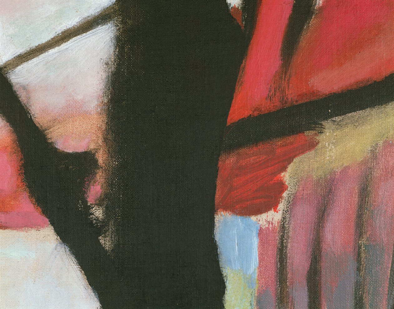 Táj fekete ívvel, részlettel alkotó: Wassily Kandinsky