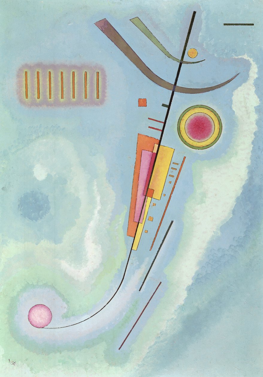 Leger, Absztrakt művészet, 1930 (olaj, kártya) alkotó: Wassily Kandinsky