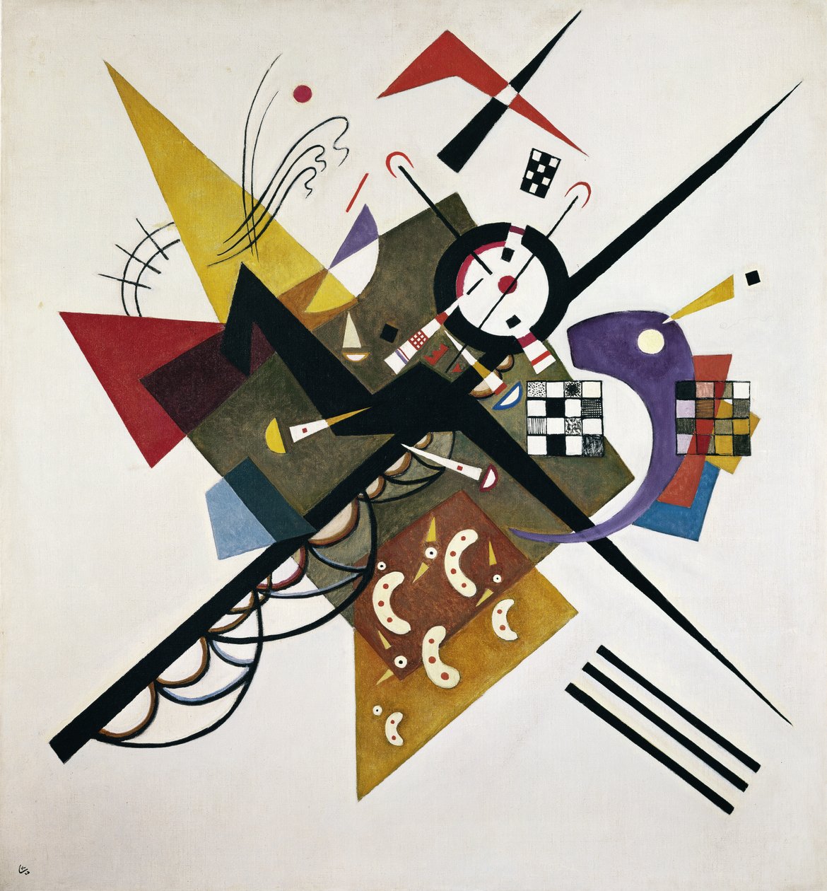 Fehér II, 1923 alkotó: Wassily Kandinsky