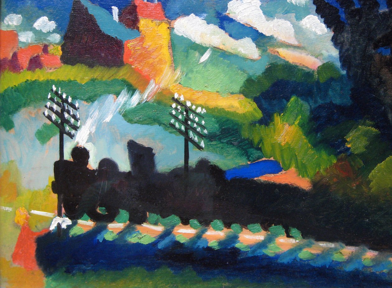 Vasút Murnauban alkotó: Wassily Kandinsky