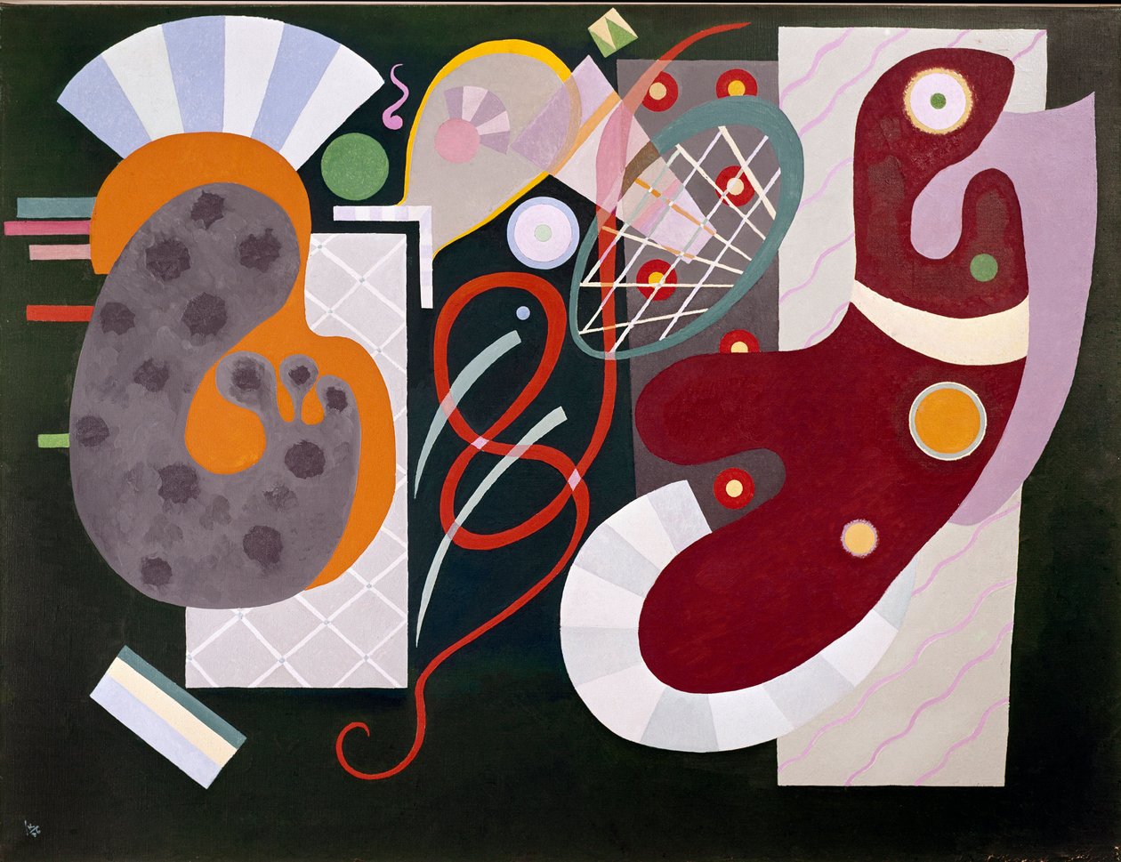 Vaszilij Kandinszkij vörös csomó festménye alkotó: Wassily Kandinsky