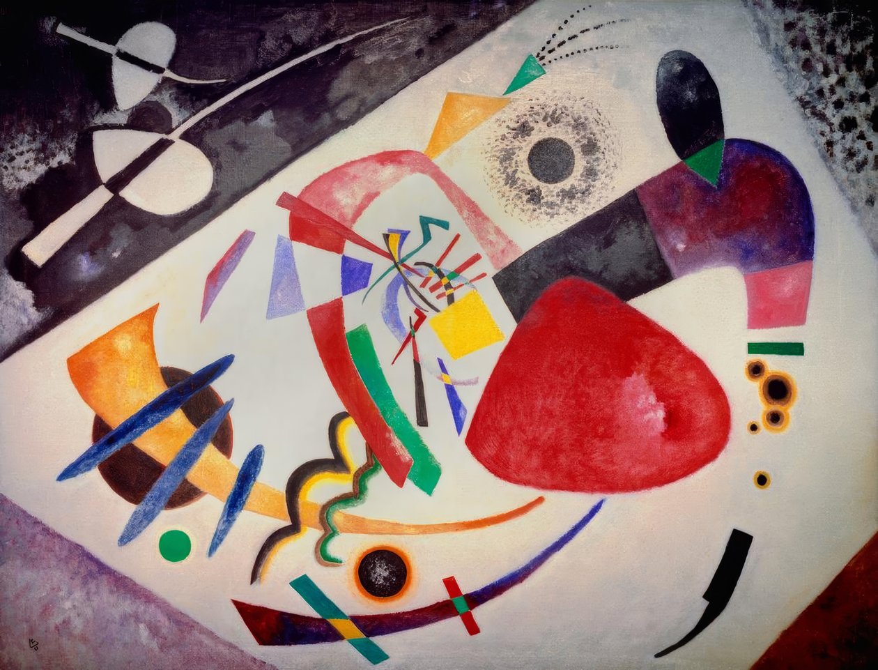 Piros folt II alkotó: Wassily Kandinsky