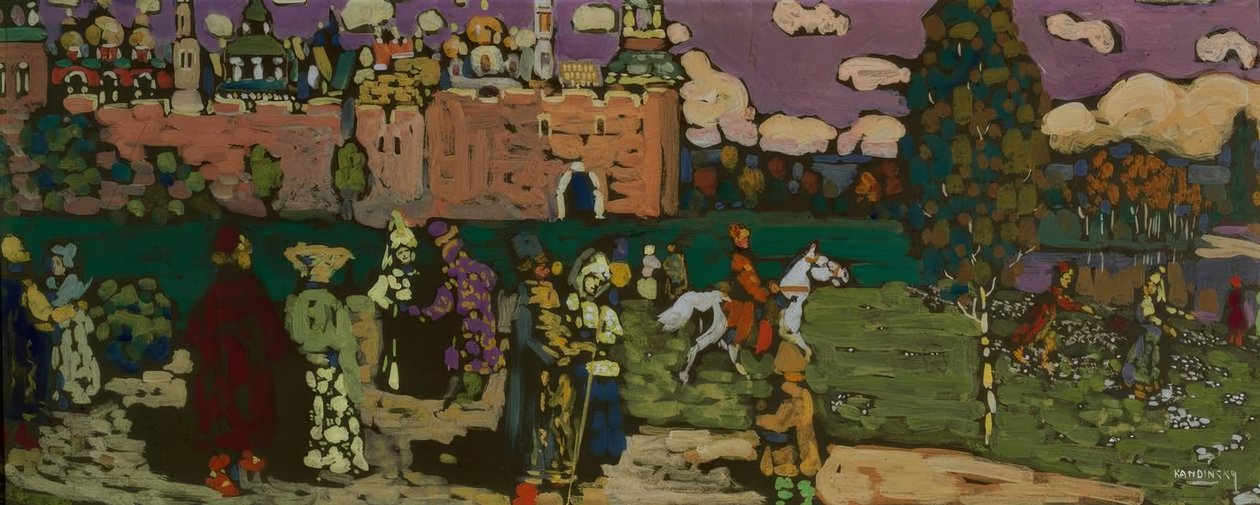 Orosz jelenet alkotó: Wassily Kandinsky