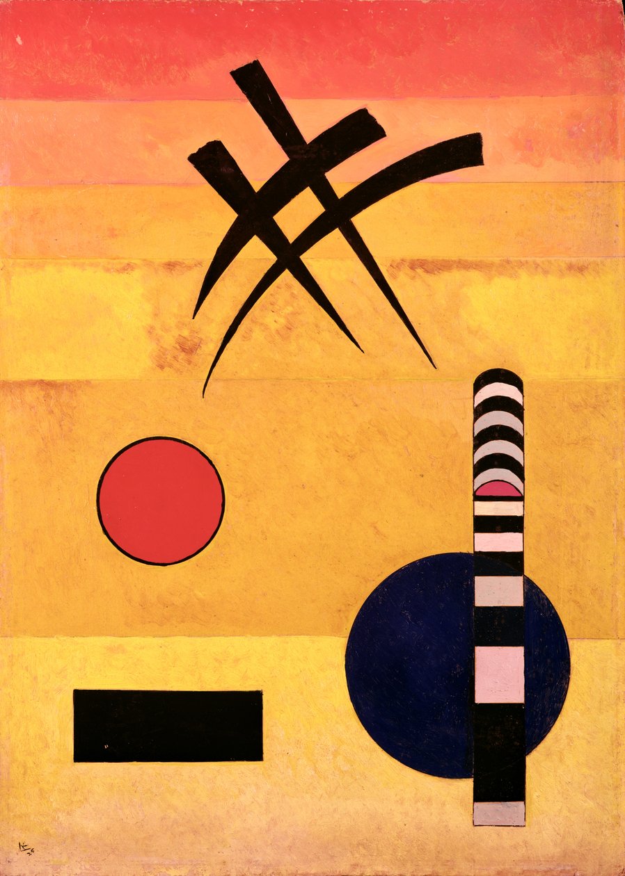 Jel, 1926 (olaj) alkotó: Wassily Kandinsky