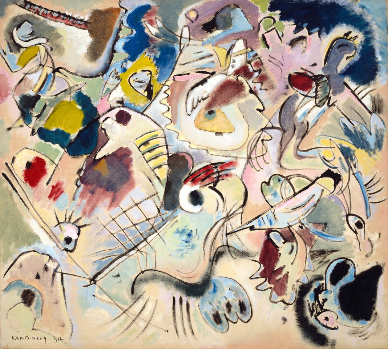 160A. vázlat, 1912 alkotó: Wassily Kandinsky
