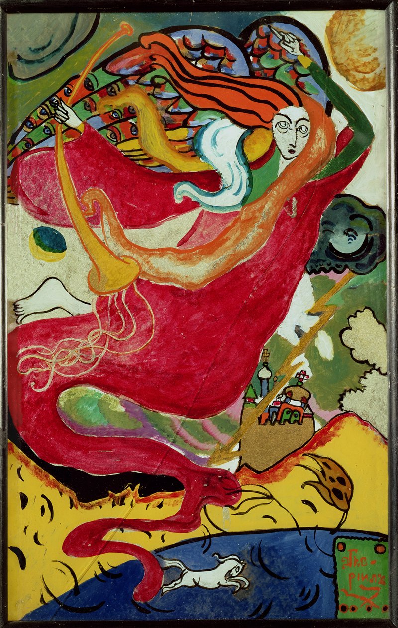 Utca. Gabriel, 1911 alkotó: Wassily Kandinsky
