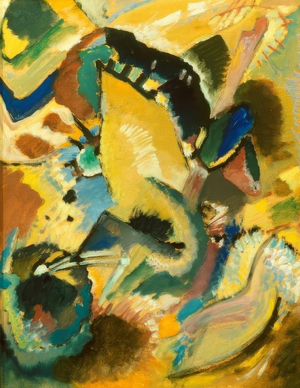 Tanulmány Edwin R. Campbell 2. falfestményéhez alkotó: Wassily Kandinsky
