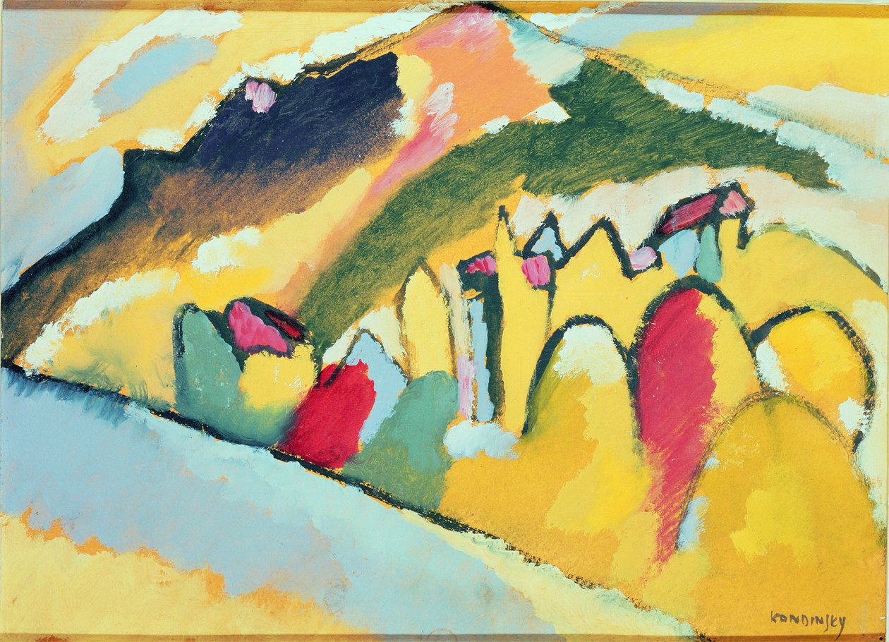 Tanulmány 1910. őszén 1. sz alkotó: Wassily Kandinsky