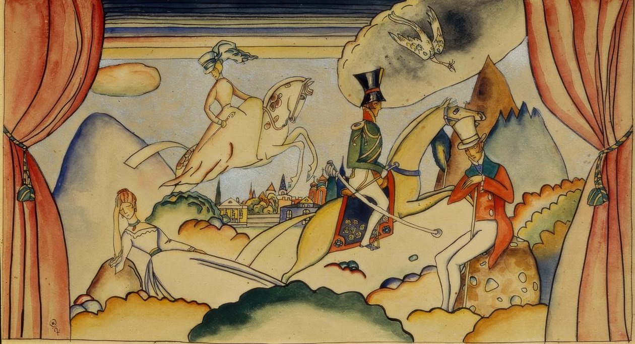 Jelenet egy tiszttel alkotó: Wassily Kandinsky