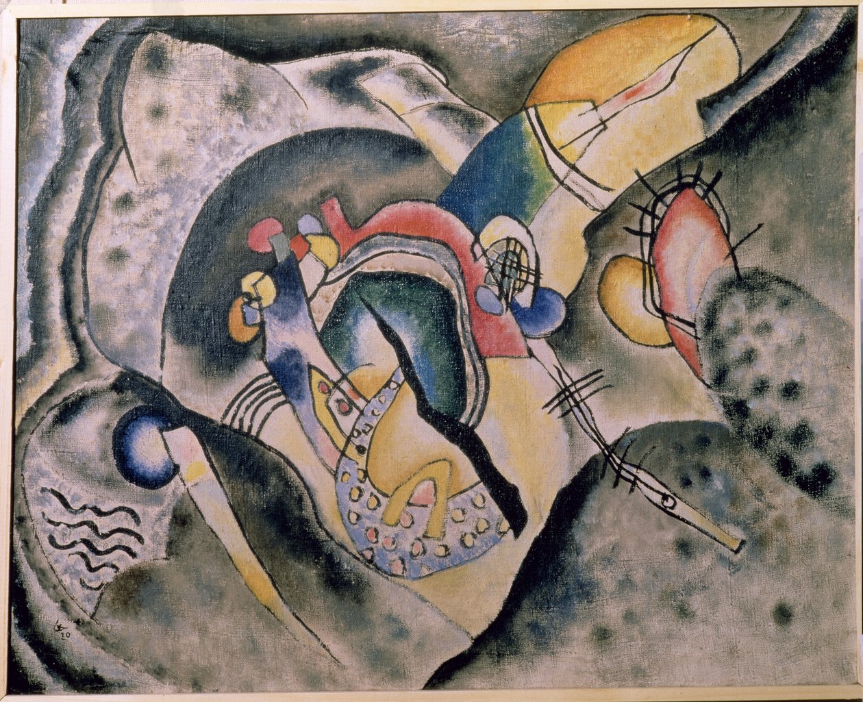 A fekete ütés, 1920 alkotó: Wassily Kandinsky